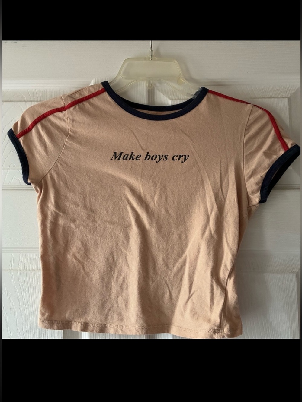 “Make boys cry” Tan T-Shirt